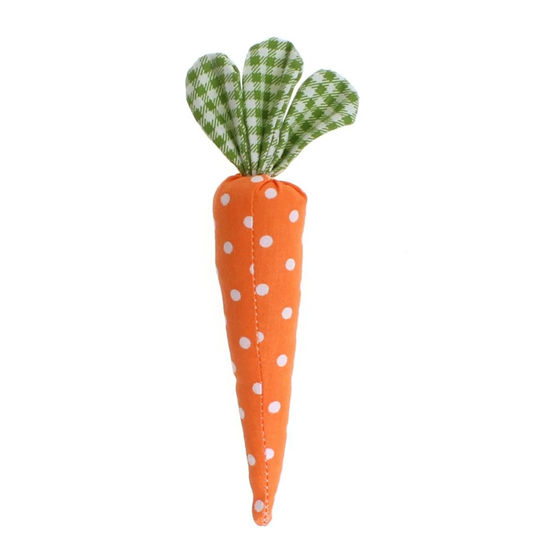 1/5pcs Easter Carrot Ornaments 2025 Spring Easter Party Decoration for Home Kids Birthday Favors Gift Soft Happy Decor For Home