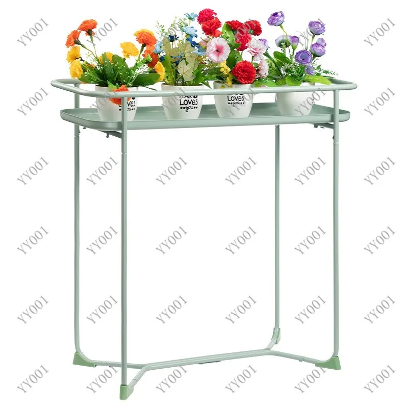 

Metal Plant Stand Side Table Multifunctional Flower Rack for Living Room Bedroom Balcony Home Decor