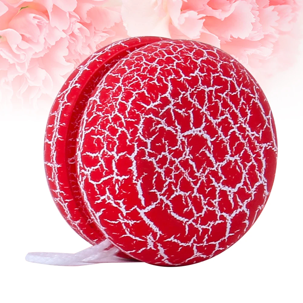 

1Pcs Wooden Crack Yoyo Ball Lovely Colorful Kids Plaything Red Portable Indoor Outdoor Yoyo Ball Wooden Yo-Yo Toy