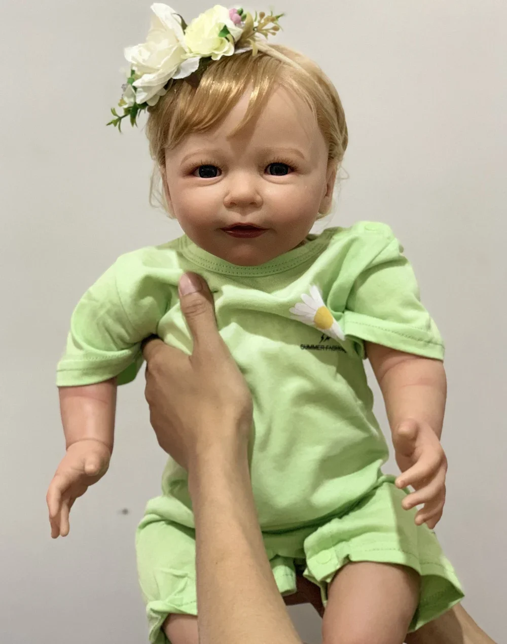 

BZDOLL 55 см Реалистичная мягкая силиконовая кукла реборн с ручной росписью 3D кожи и видимыми венами, милая игрушка-домик для игр для девочки