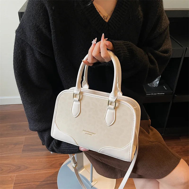 

2025 New Genuine Leather Upscale Shoulder Bag for Women, Sophisticated Top Handle Crossbody Purse, Very Chic and Versatile​