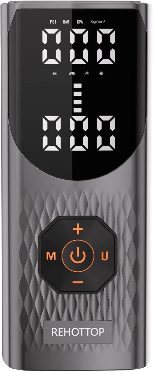 

Портативный светодиодный насос для накачивания шин 160 фунтов на квадратный дюйм, быстрый автомобильный воздушный компрессор для накачивания и обслуживания шин