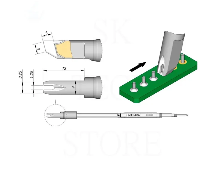 JBC Soldering Iron Tips Specialized Replaceable Adapter For JBC T245-A Handle C245654 C245754 C245651 C245667 C245-669 C245-751