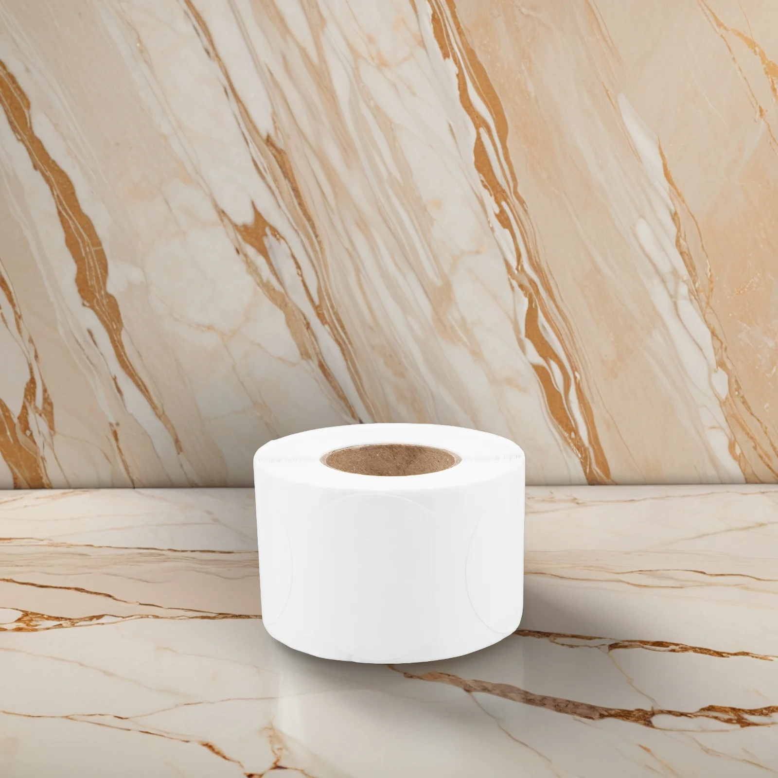 

50mm Round Thermal Labels White Adhesive Paper for Printer Sticker Labels Waterproof Oil Resistant Barcode Folder Tag