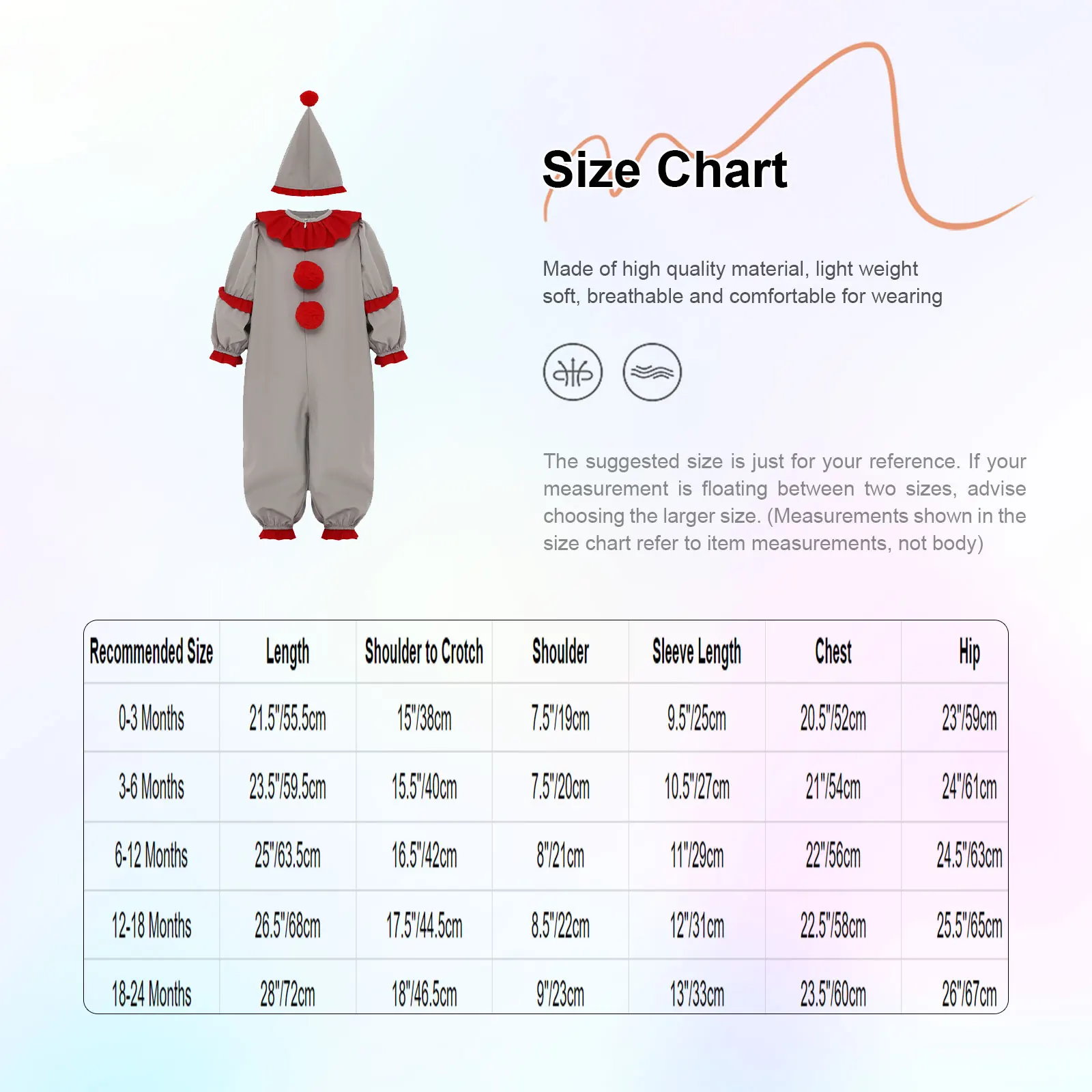 ליצן אפור בורדו לתינוק