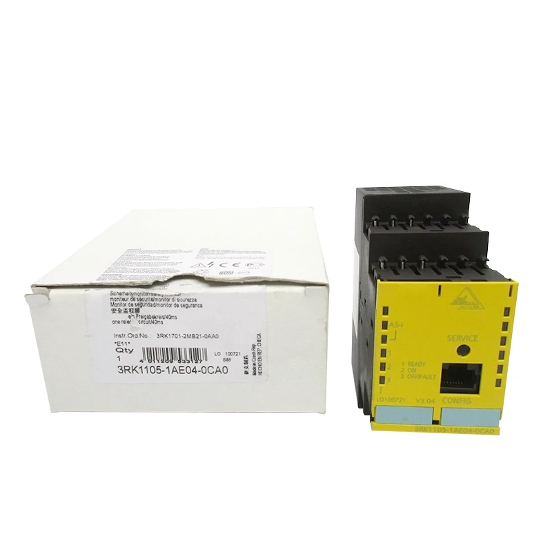 

Совершенно новое и оригинальное реле безопасности 3RK1105-1AE04-0CA0, программируемый контроллер ПЛК, специальный PAC
