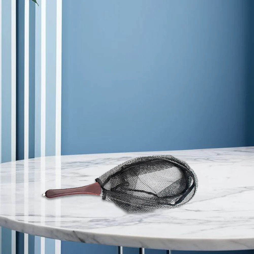 للطي الصيد شبكة أرضية مقبض خشبي الصيد صافي سمك السلمون المرقط صافي في الهواء الطلق تيار أدوات الصيد التبعي #2