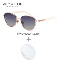 ZENOTTIC Fashion Prescription Sunglasses Square polarized Progressive Sun Glasses For Women Uv400 Protection Driving Shades