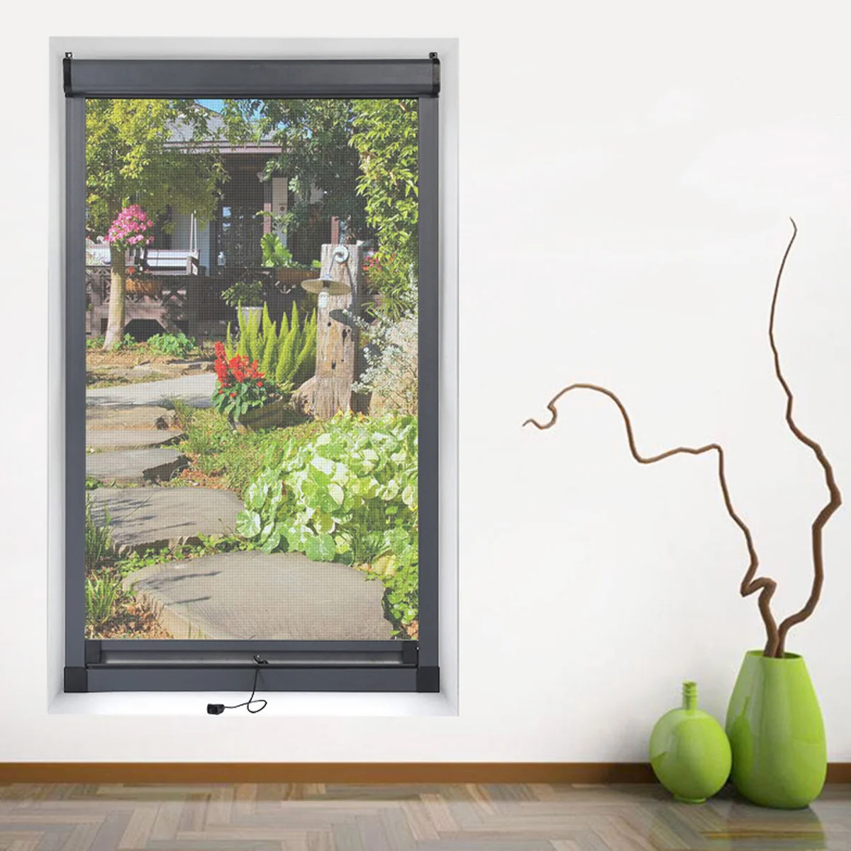 

Glass Fiber Black Screen Mesh Durable Window Screen Netting Mesh Breathable Insect Resistant for Home Kitchen Bedroom Use