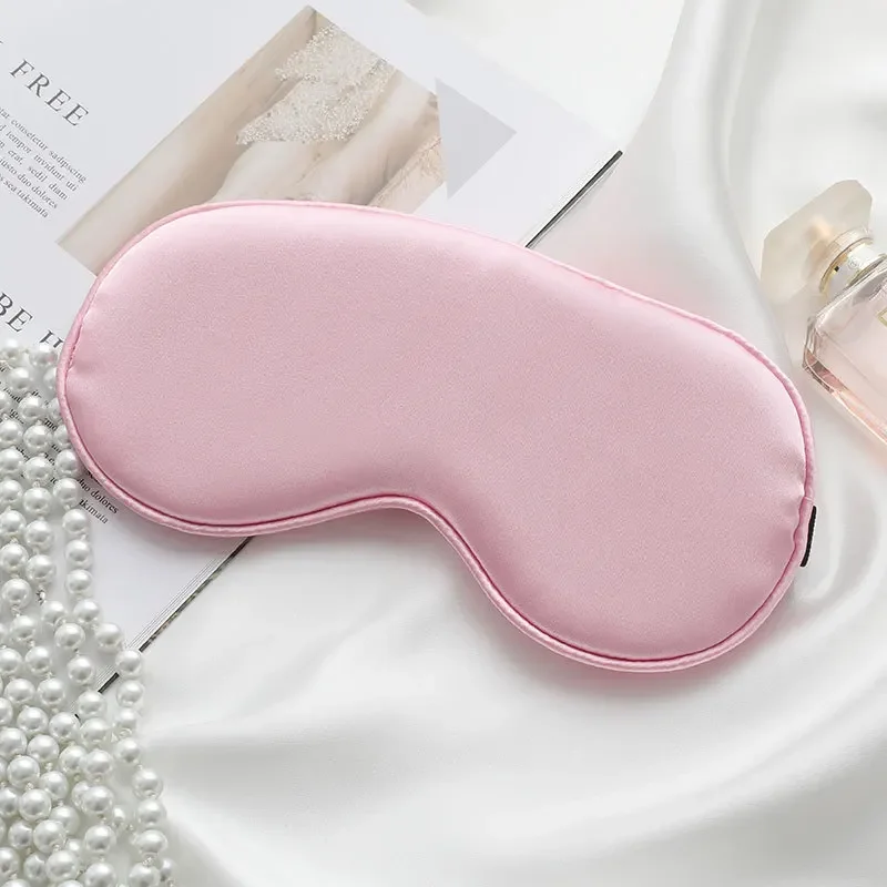 1PC Imitated Silk Sleep Eye Mask Shade Eye Cover Patch Sleeping Eyemask Blindfolds Travel Relax Nap Rest Women Men Eyepatch