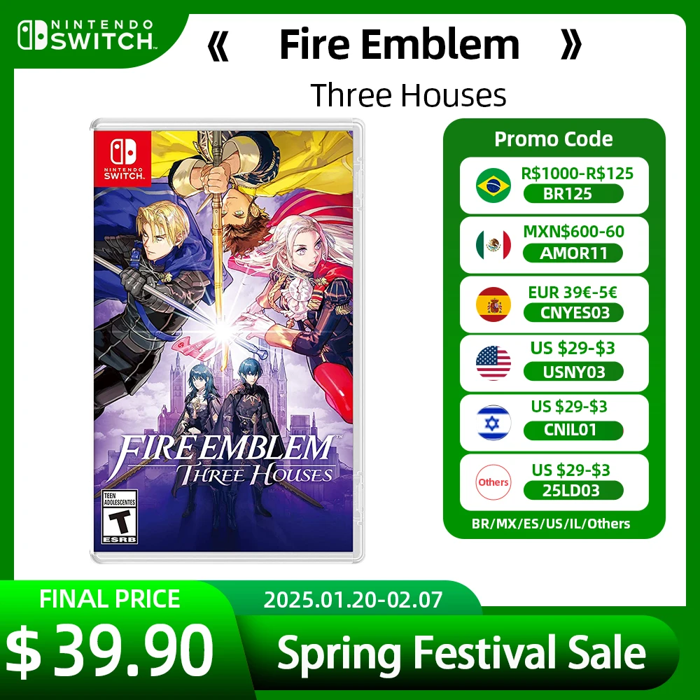 Fire Emblem Three Houses Nintendo Switch Game Deals 100% Official Original Physical Game Card RPG Genre for Switch OLED Lite