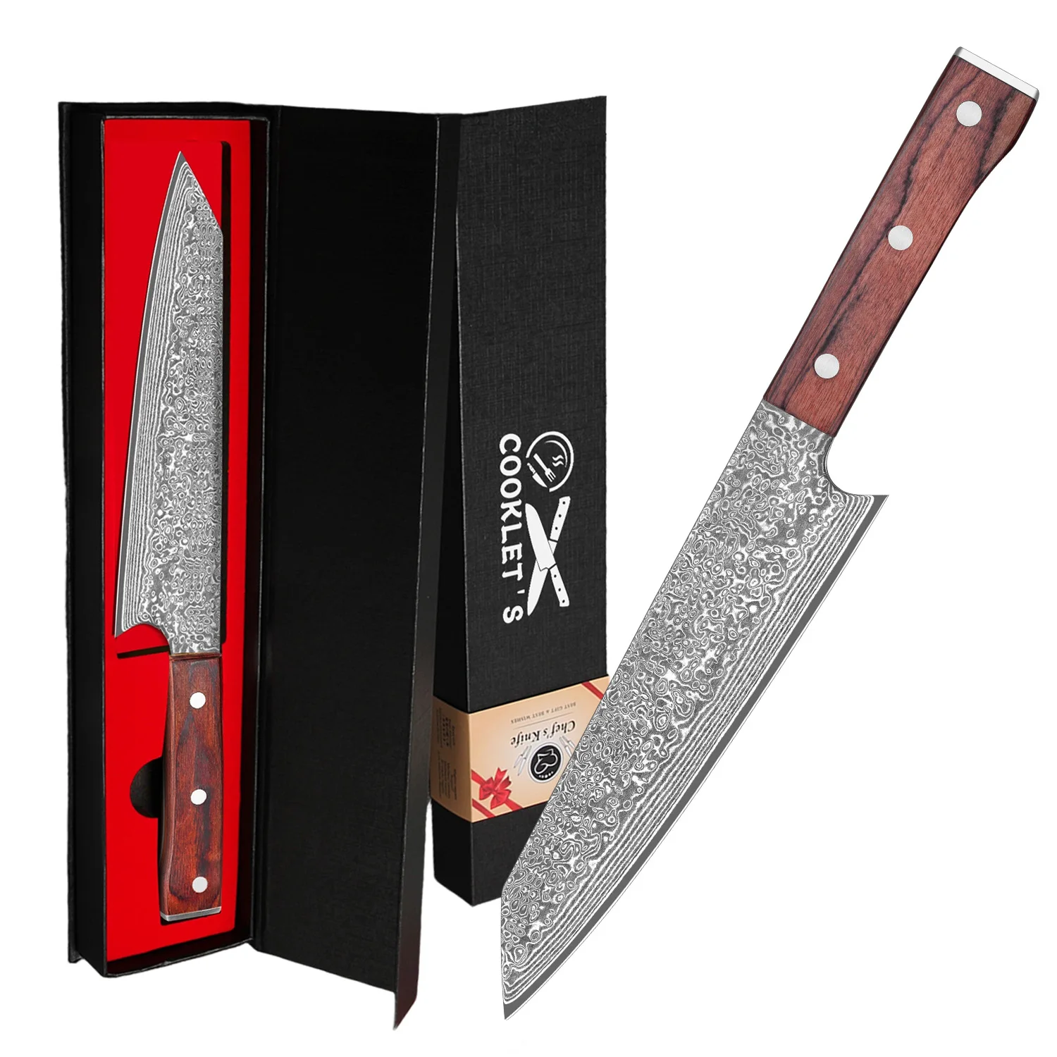 Cuchillo Damasco Saeiv, Longitud De Hoja 33 Centímetros, Un Cuchillo Para Tallar Excepcionalmente Afilado Con Un Mango De Diseño Ergonómico. — -57%, 66.27€ Coupon, from 49.99€ – 57% descuento – €49.99
