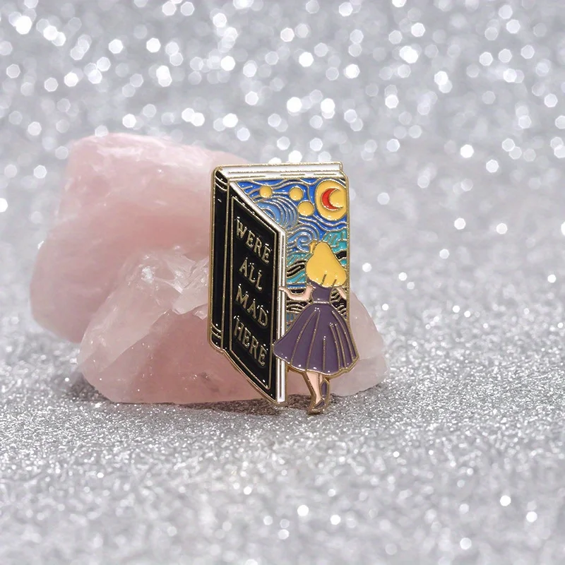 Fairy Tale Books Enter The Fantasy World, Creative Brooches, Badges, 3D Paintings, Clothing Accessories, Metal Badges, Brooches image 3
