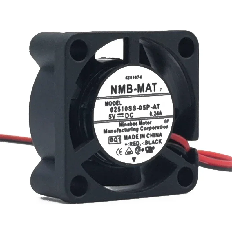 25*25*10MM NMB MEBEA 02510SS-05P-AT 5V 0.24A 2510 Micro Ultra-quiet Cooling Fan