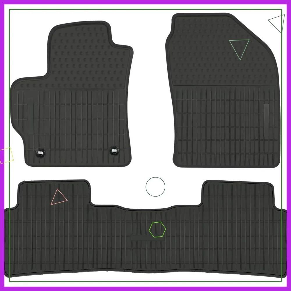 

Custom Fit Rubber Floor Mats for Sedan Cars 2020-2025 All Weather Heavy Duty Anti-Slip Easy Clean Odorless