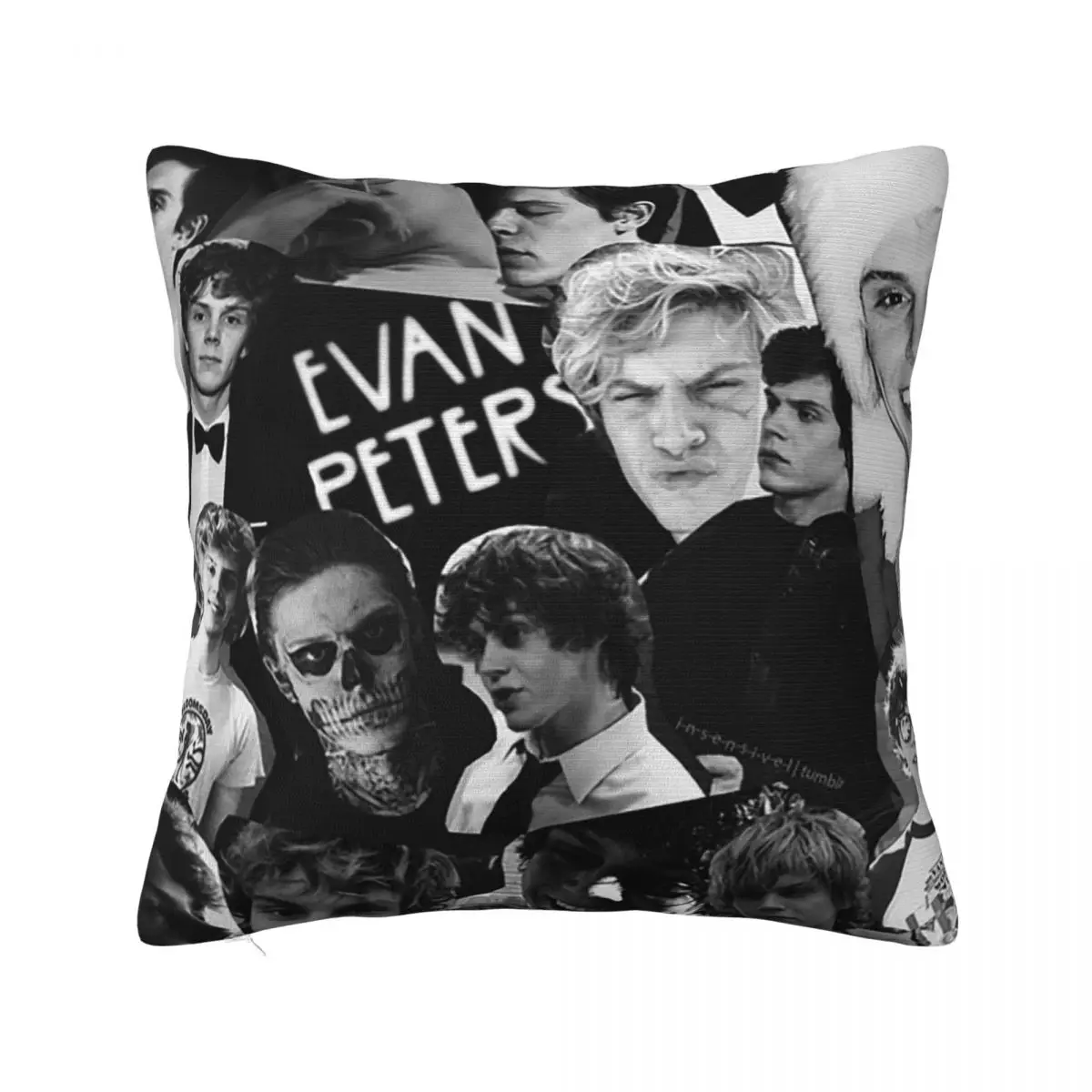 Evan Peters Pillowcase Soft Polyester Cushion Cover Gift Throw Pillow Case Cover Home Zipper 40*40cm