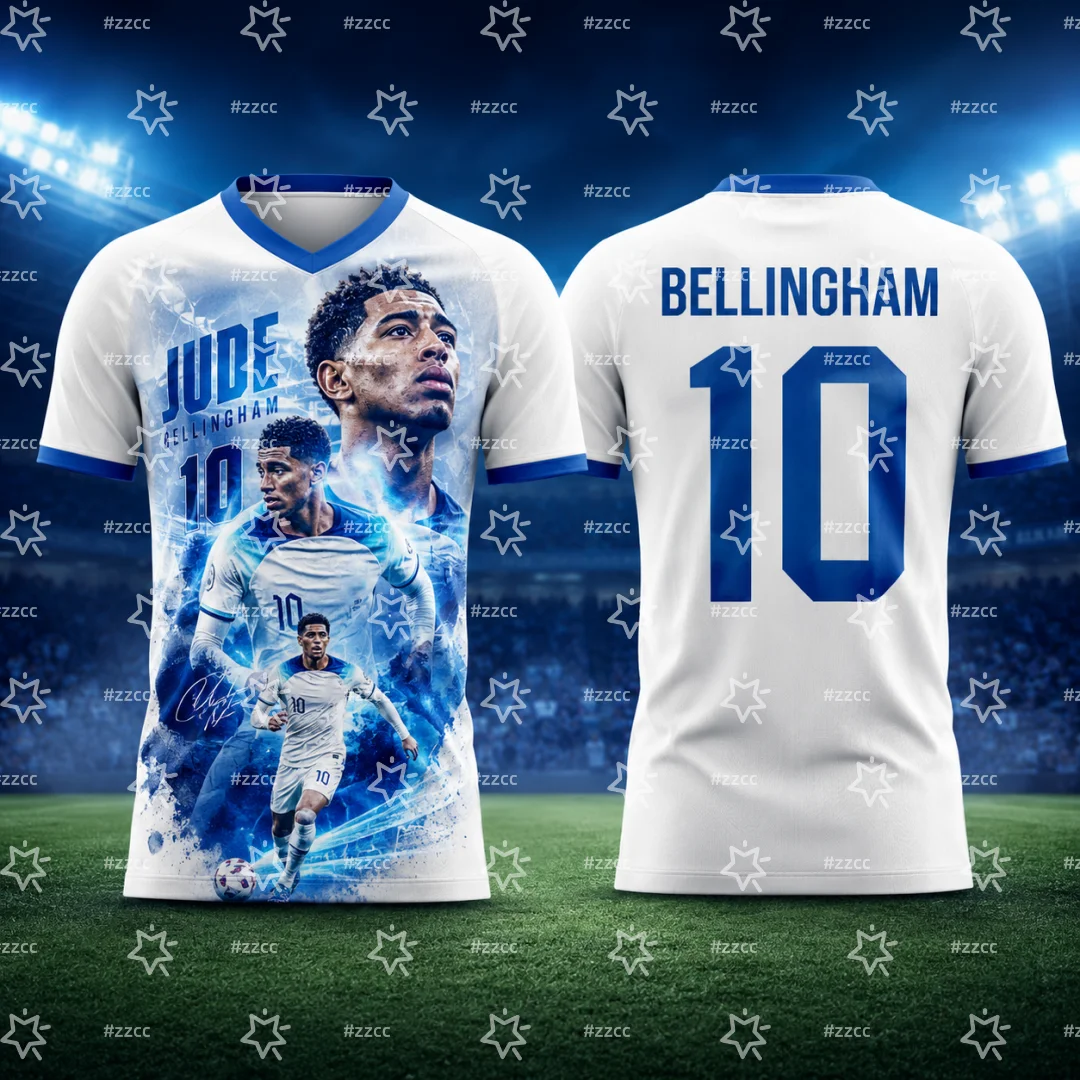 Camiseta de Fútbol Jude Bellingham Número 10 2026, Equipación de Entrenamiento de Inglaterra, Ropa Deportiva de Verano para Hombre, Camiseta para Niños, Camiseta Y2K para Mujer ﻿