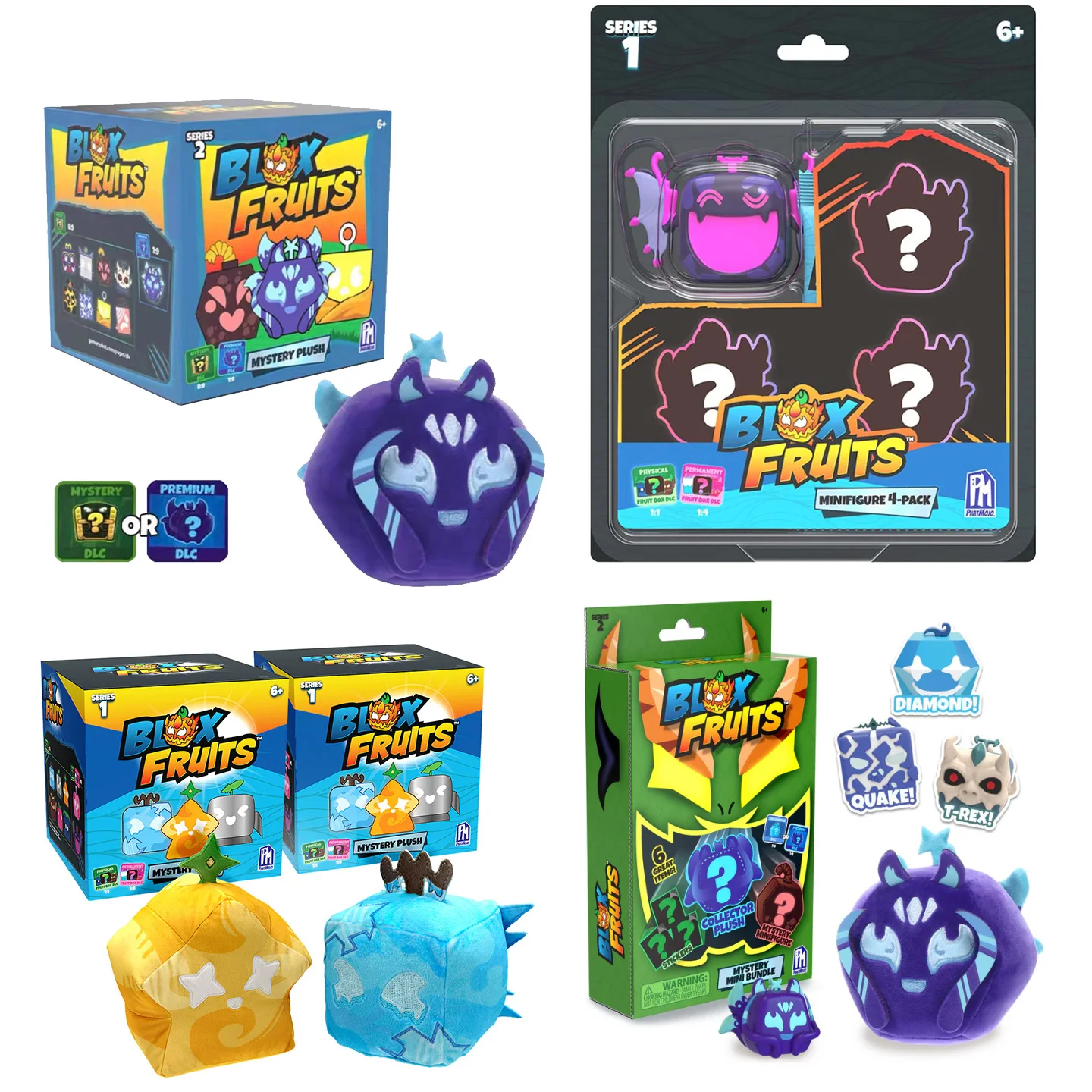 

BLOX Fruits — коллекционный плюшевый высокий Mystery Fruit [включает DLC, официально лицензированный], слепая коробка