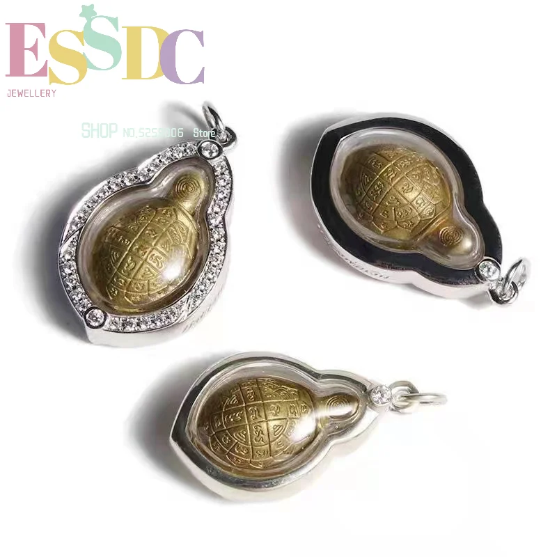 Best Selling Fashion Jewelry Wu Lin New Thai Buddha Amulet Pendant Long Phor Silver Turtle Necklace Pendant Fashion Personality