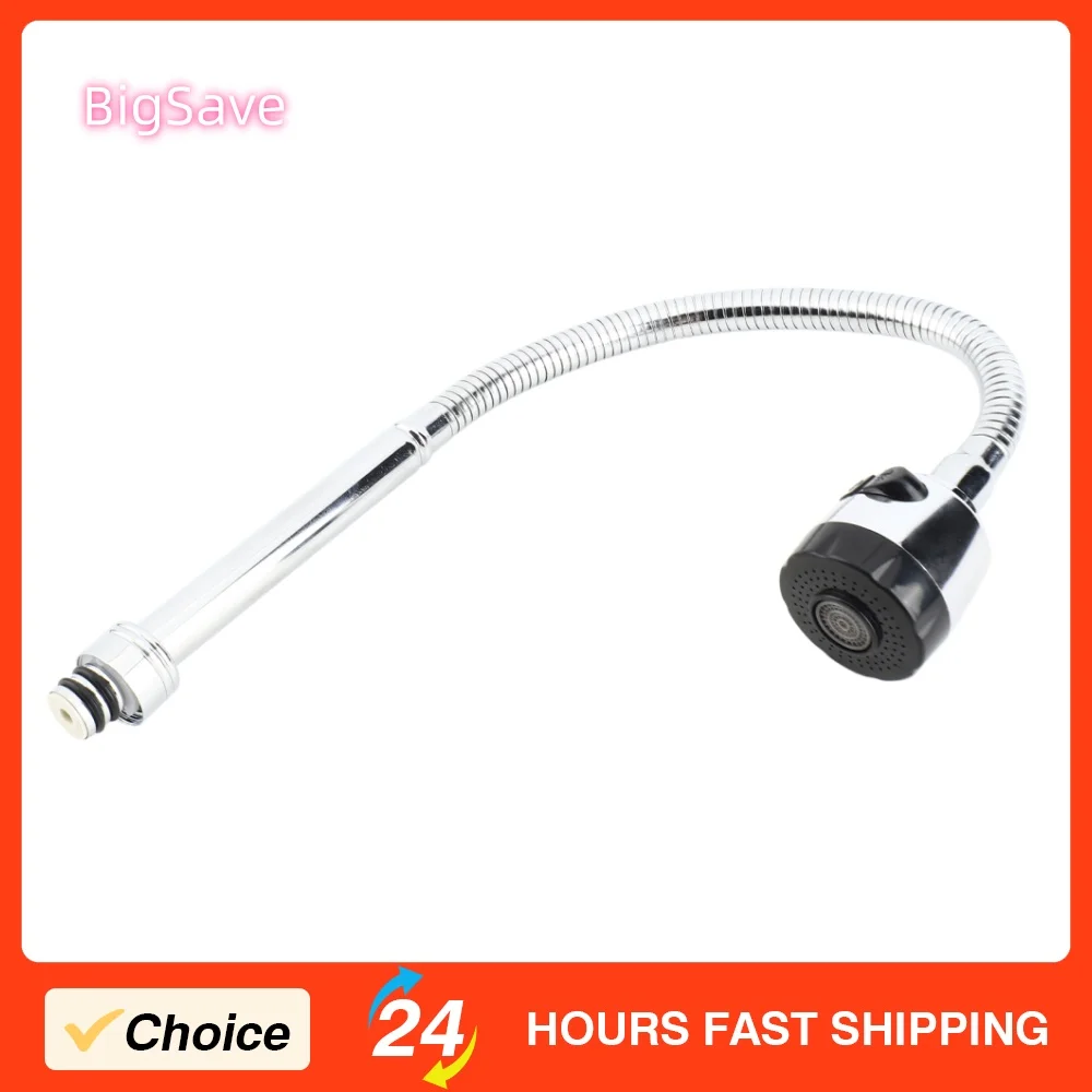Portable Kitchen Mixer Tap Faucet 304 Stainless Steel Swivel Spout Kitchen Sink Faucet Pipe Fittings Single Handle Connection