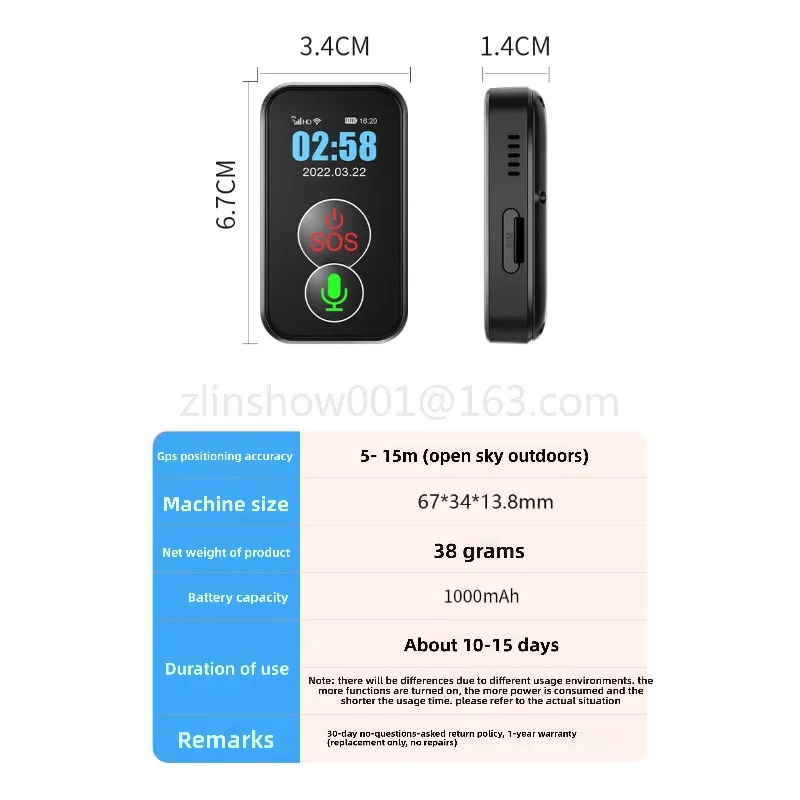 4G Waterproof GPS Tracker Portable Elderly GPS Tracker Mobile Phone Student GPS Tracker Sim Card