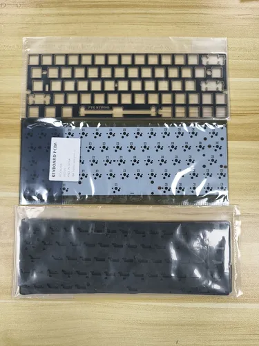 Imagen 1 del producto VIA remap 1,6mm 64 teclas con cable PCB Hotswap RGB con interruptor mx subluminous uso de teclado compatible con funda GH60