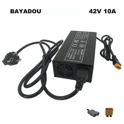 36V 10A Li-ion Fast Charger 42V 36 Volt 37V 10S Lithium Battery Charger XT60 XT90 SB50 Connector 220V Aluminum shell