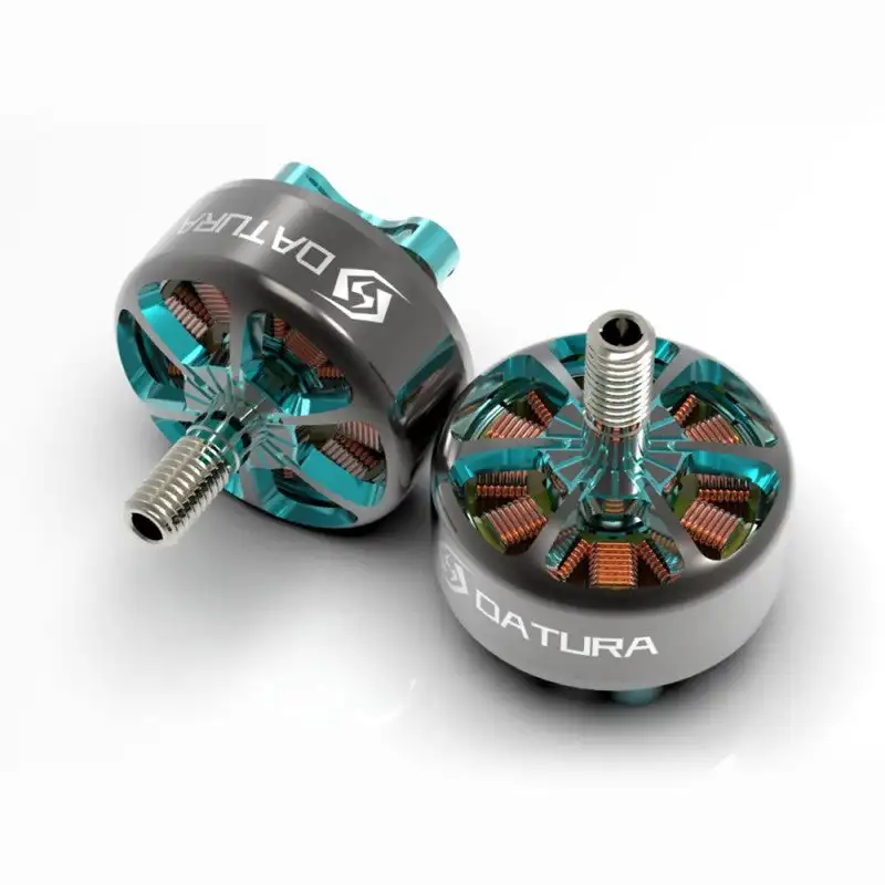 Foxeer Datura 2207.5 1960KV 2750KV มอเตอร์ไร้แปรงถ่านอะลูมินัมอัลลอยเพลากลวงใช้ได้กับใบพัดขนาด5-6นิ้วสำหรับโดรน FPV