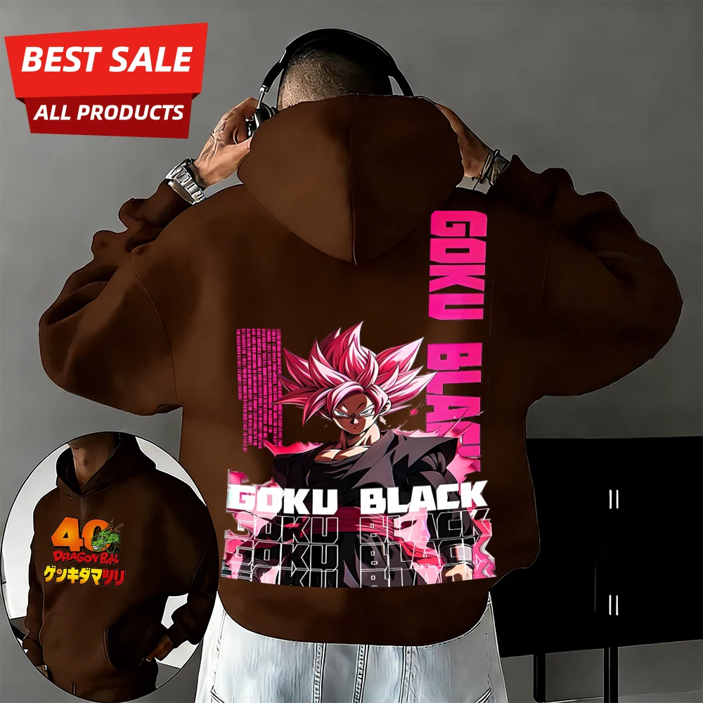 2026 Neue Herbst/Winter Dragon Ball 40. Jubiläum Zamasu 100% Baumwolle Anime Bedruckter Hoodie Übergröße Lässige Streetwear Unisex