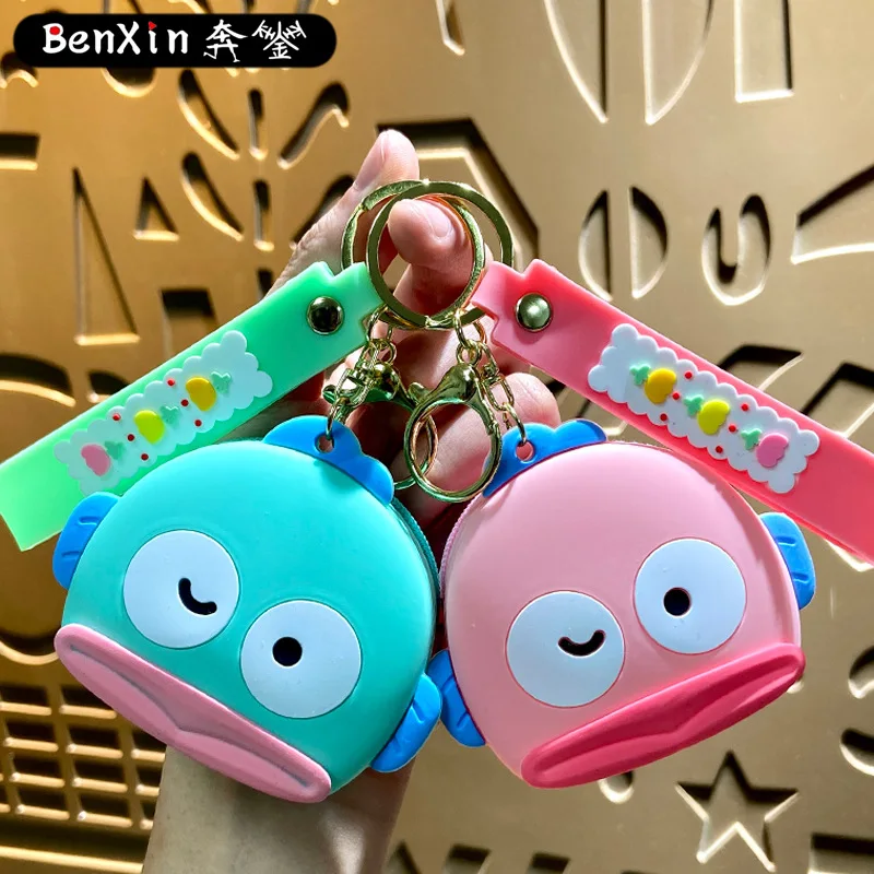 

miniso Creative and cute clownfish coin purse keychain bag pendant cartoon key chain pendant