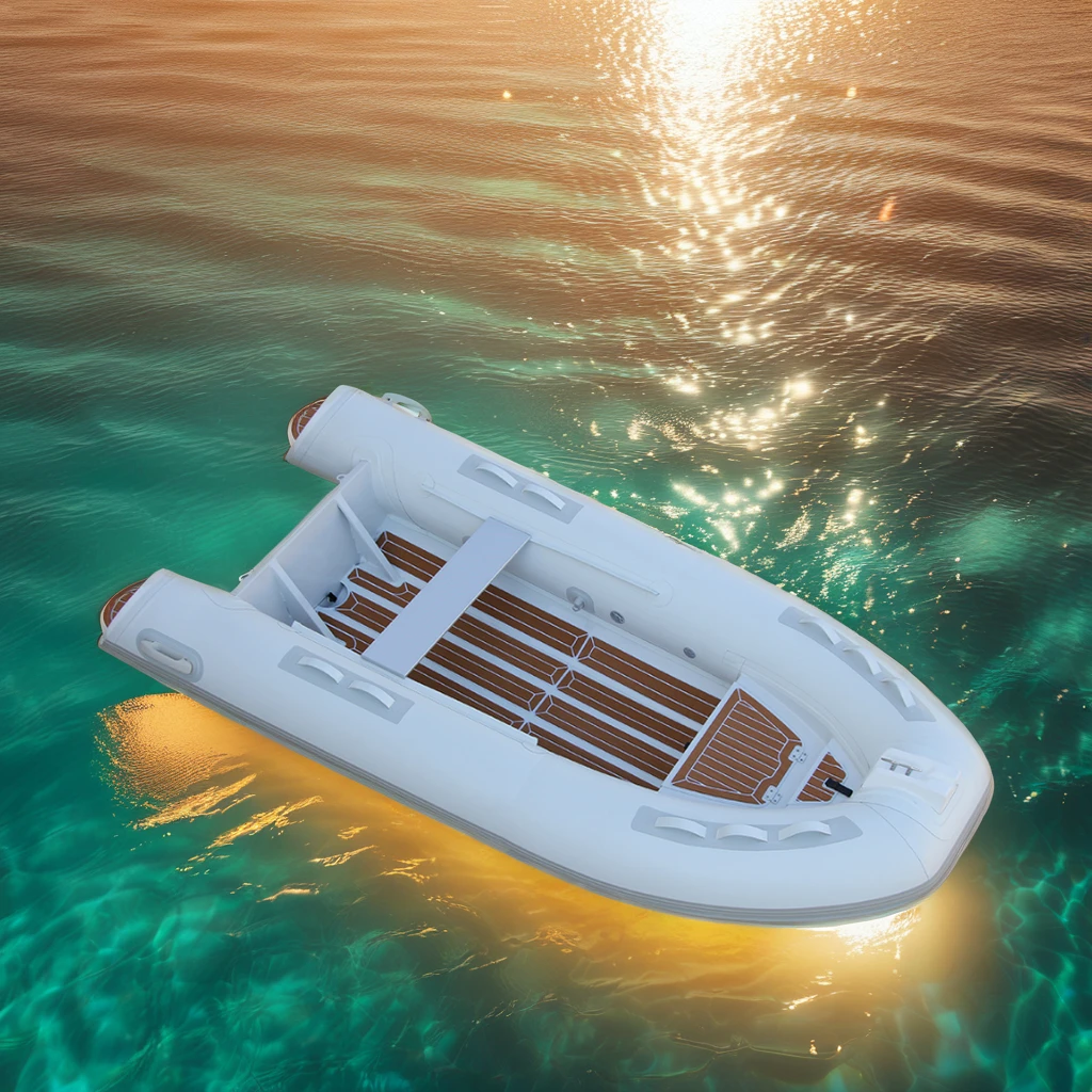 270 300 330 Aluminium RIB Fishing Dinghy CE Certified Small Vessel Fit Outboard Motor Yacht Sailing Use