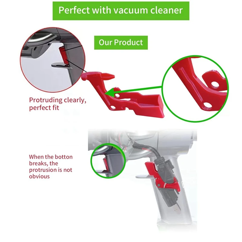 زر تبديل الزناد لاستبدال دايسون مكنسة كهربائية ، مجموعة ملحقات حمراء ، V10 ، V11 ، SV12 ، SV14