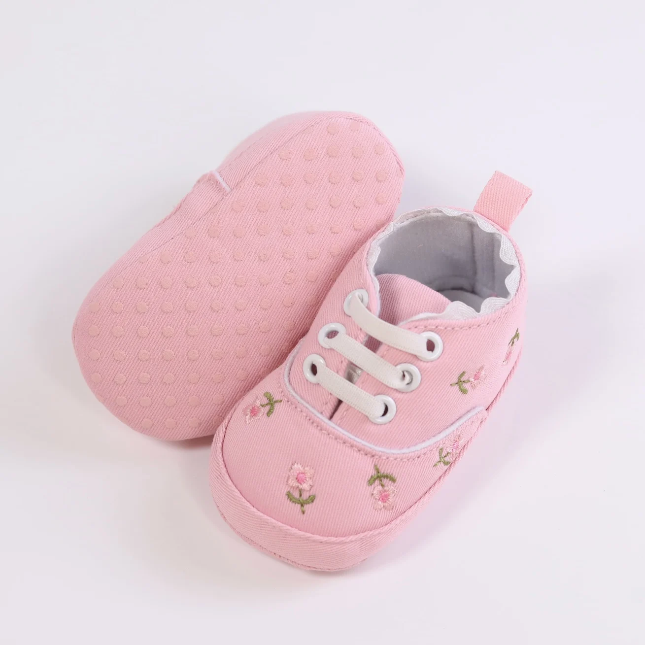 Princess floral casual toddler shoes baby first pair of step front shoes