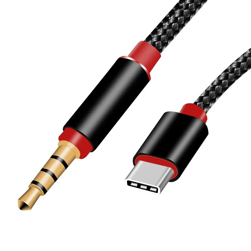 Type C Male to 3.5mm Male Car AUX Audio Cable Adapter USB 3.1 Type-C USB-C to 3.5mm AUX Audio Earphone Jack for Letv 2 2pro max