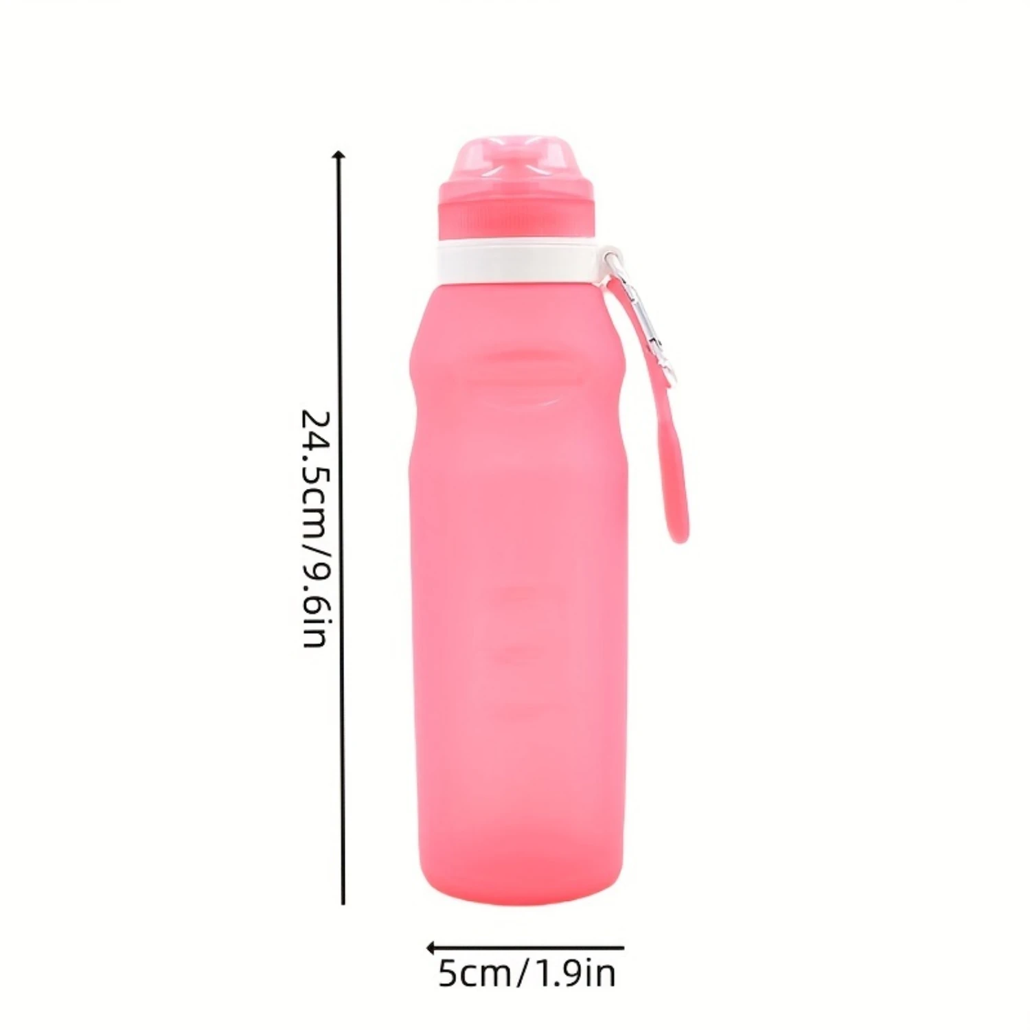 Foldable Silicone Sports Water Bottle - Large Capacity, Heat Resistant, Portable Travel Kettle