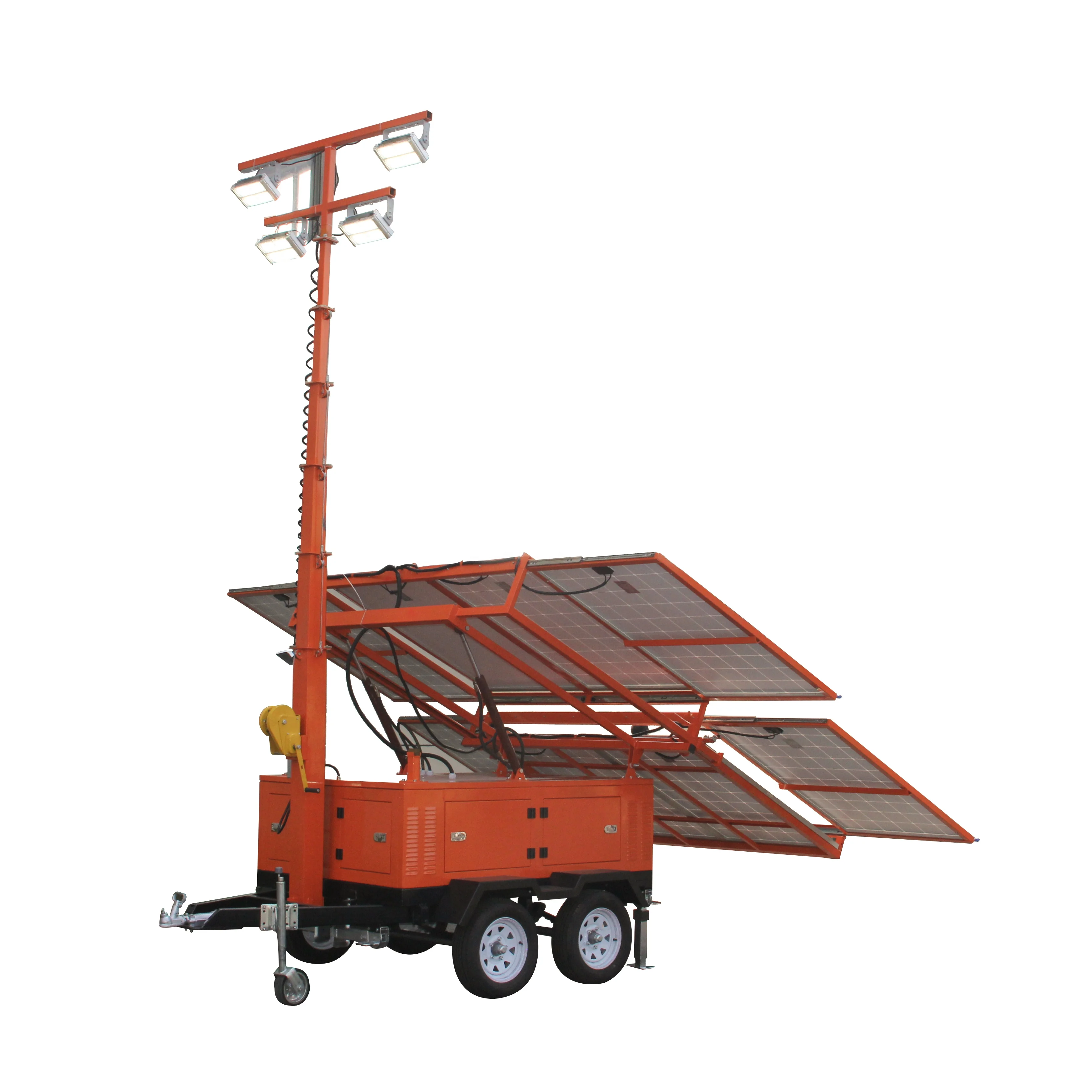 Solar Light Tower OEM High Quality Portable Solar Power Lighting Tower
