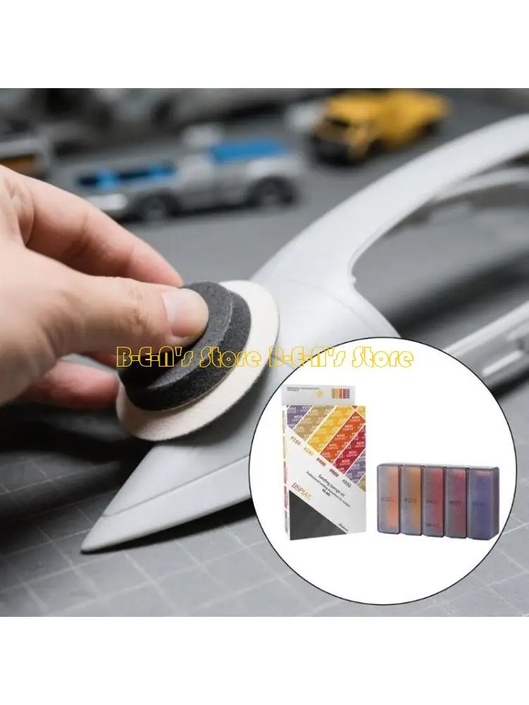 

Y1AD 30Pcs Flexible Model Sanding Sponges Curved Surfaces Abrasive Tool Feature 180 2500 Grits Ranges Sponges Sandpaper