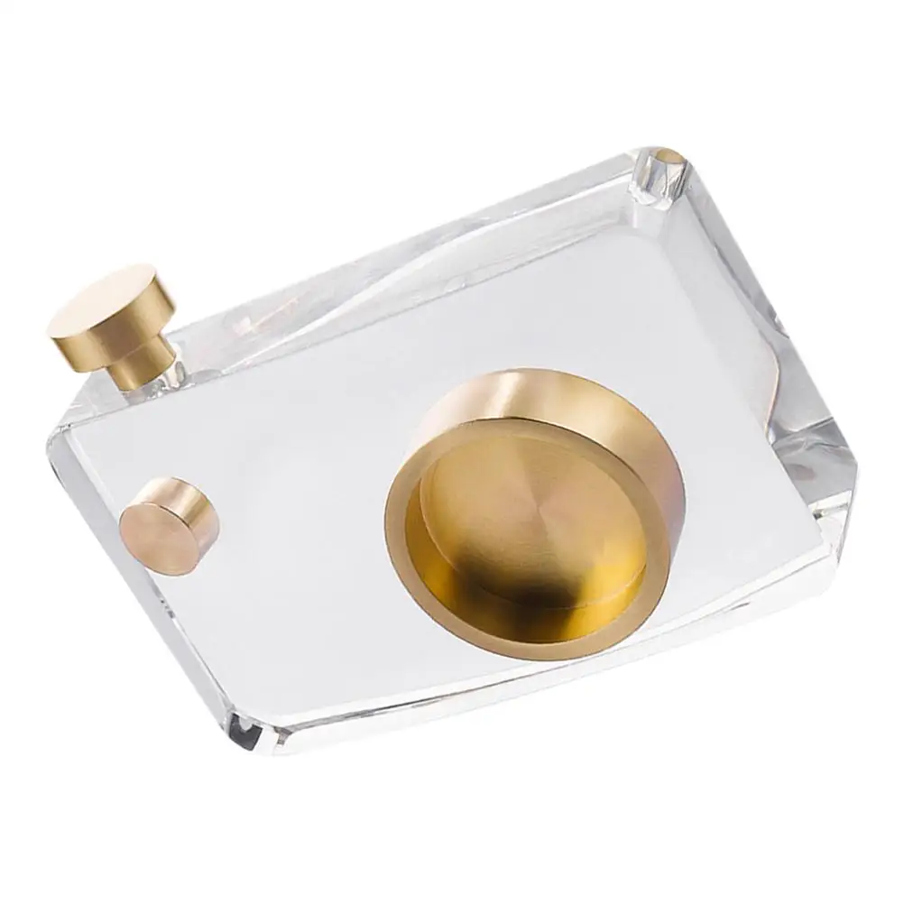 

Camera Shaped Decor Crystal Craft Ornament Metal Home Office Vintage Indoor Tabletop Photography Accessories