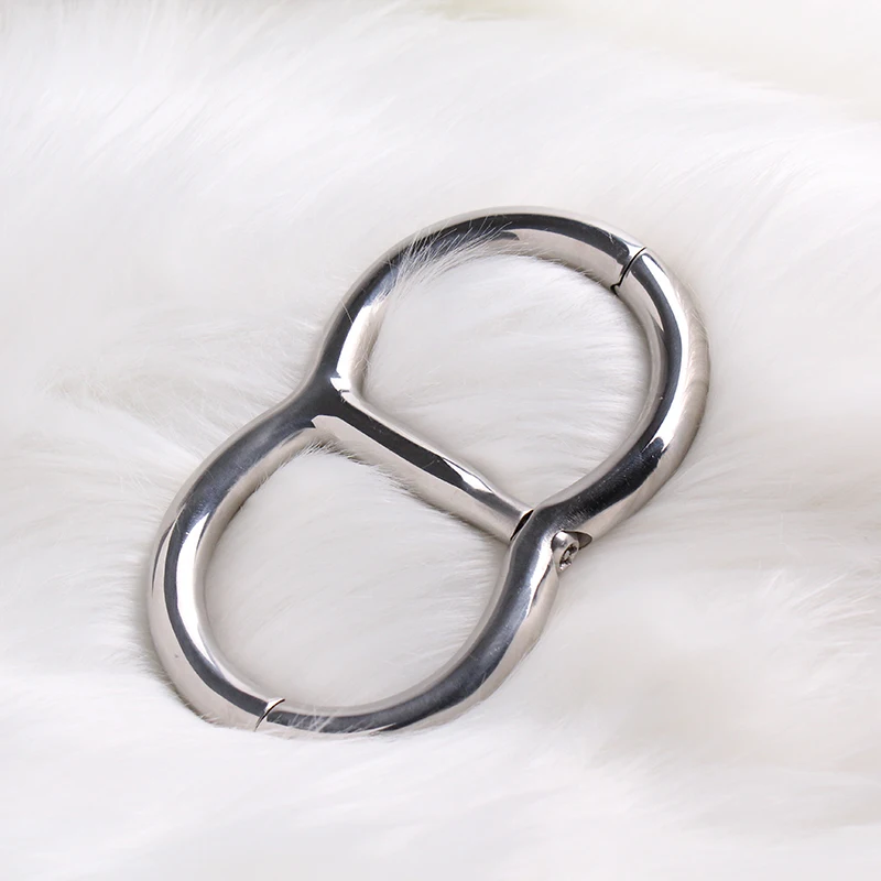 

New Metal detachable steel handcuffs BDSM Slave Bondage Restraint Stainless Steel Shackles Wrench Screw Lock Sex Toy Adult Game