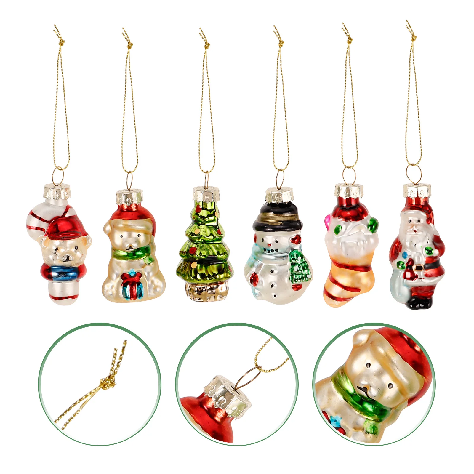 

6Pcs Xmas Tree Hanging Ornament Festive Christmas Decor for Reusable Holiday Display At Office Or Mall Xmas Hanging Ornament