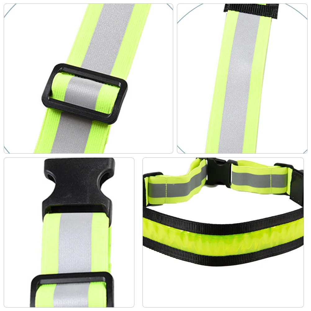 Luminous Belt Mens Girdle High Visibility Belts Reflective LED Running Adjustable Strap Pvc Night Gear Man