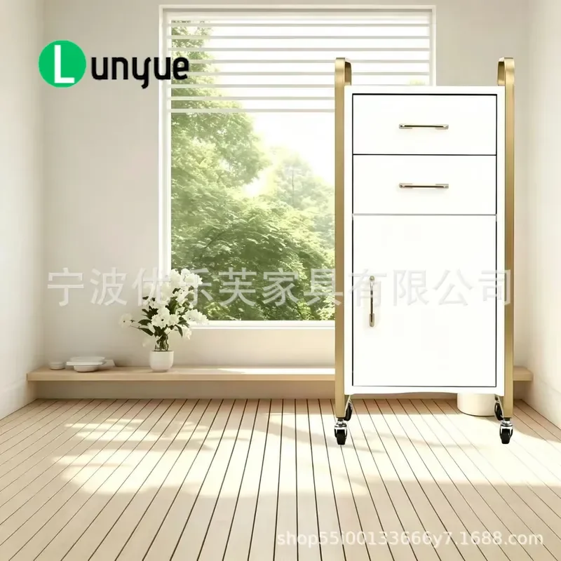 High Quality Barber Shop Tool Cabinet Hair Storage Locker with Drawer Professional Hairdresser Desk Organizer for