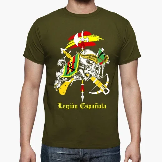 Cabra Legion Emblem Spanish Foreign Legion T-Shirt. Summer Cotton O-Neck Short Sleeve Mens T Shirt New S-3XL