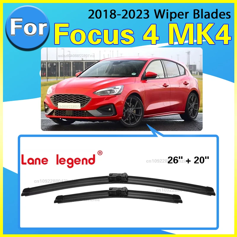 Für Ford Focus 4 MK4 2018-2023 26 "+ 20" Vorne Hinten Wischer Klingen Windschutzscheibe Windschutz fenster Cutter Zubehör 2019 2020