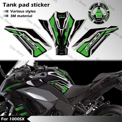 For Z1000SX Z 1000SX Ninja 1000 SX 2017-2024 Fuel Tank Sticker Oil Gas Cap 3D Decal Cover Protector Waterproof
