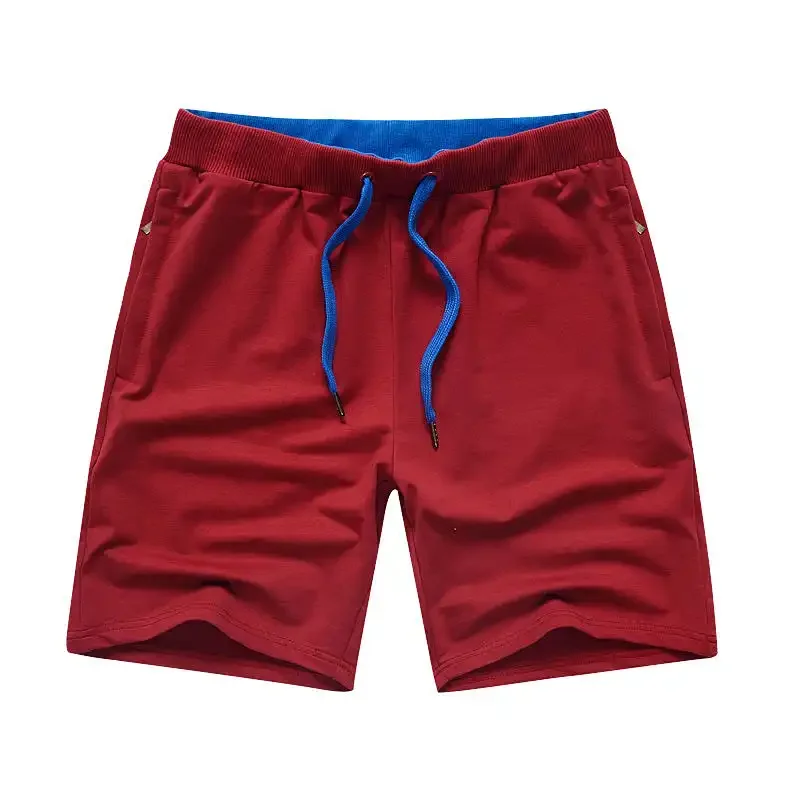 

Men's Cotton Casual Shorts Elastic Waist Drawstring Summer Beach Sleepwear Loose 5-Point Pants