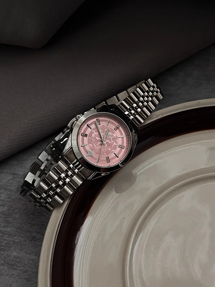 Women Quartz Watch Luxury Brand 28mm Round Clock Ladies Stainless Steel Waterproof Strap Fashion Women Watches