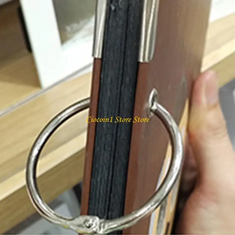 A3PC 20 Pcs Metal Loose Rings 25mm Bookbinding Rings Fácil usar para Notebooks