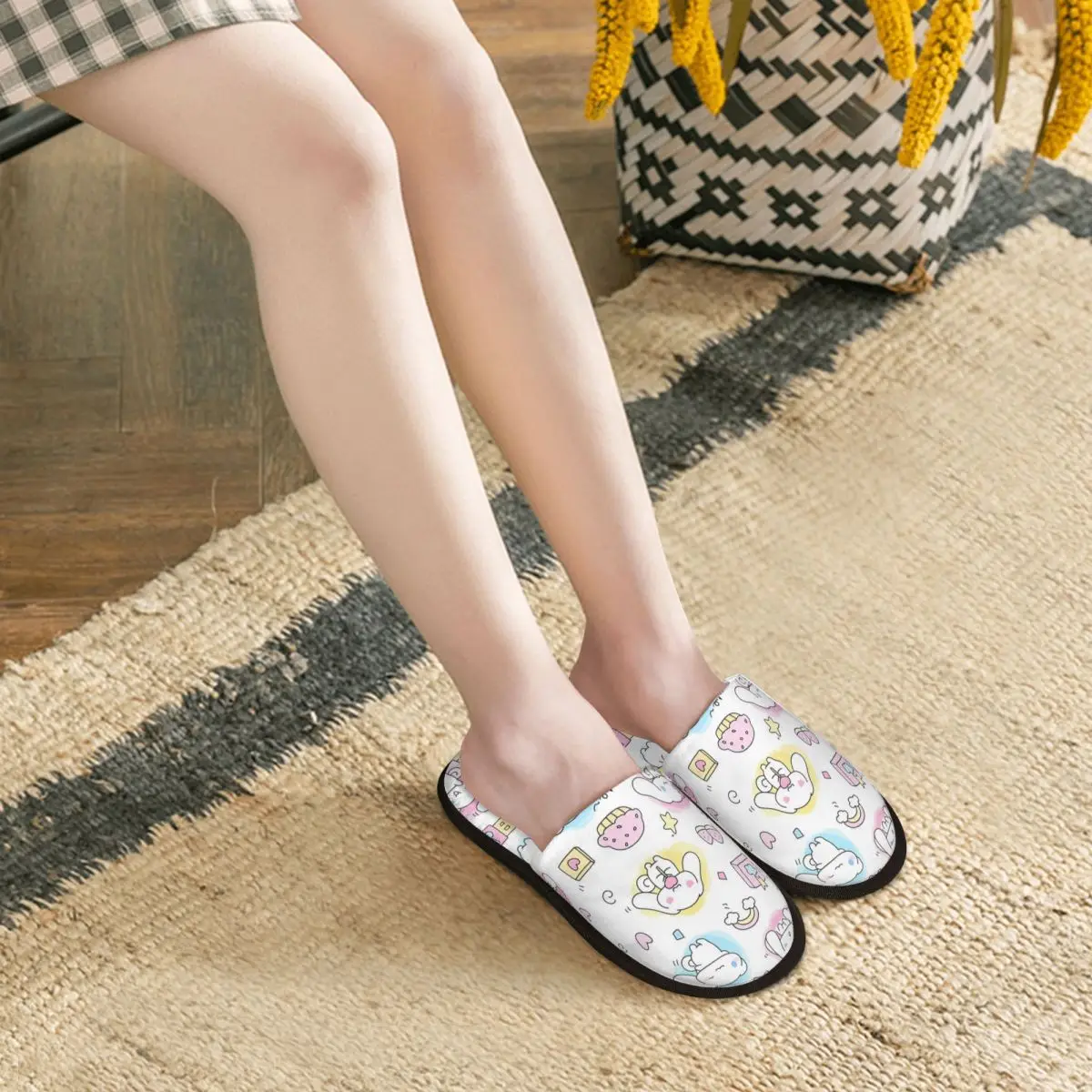 Custom Cinnamoroll New Anime Cozy Scuff Memory Foam Slippers Women Spa House Shoes image 5