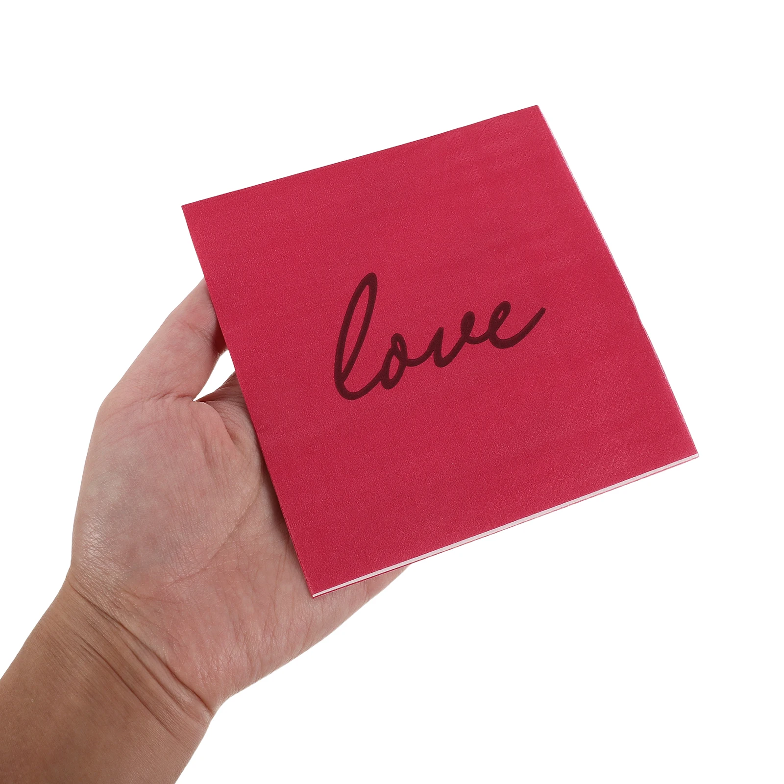 

80pcs Valentine'S Day Paper Napkins Printed Romantic Dinner Guest Napkin Set For Party Wedding Shower Disposable Tissue